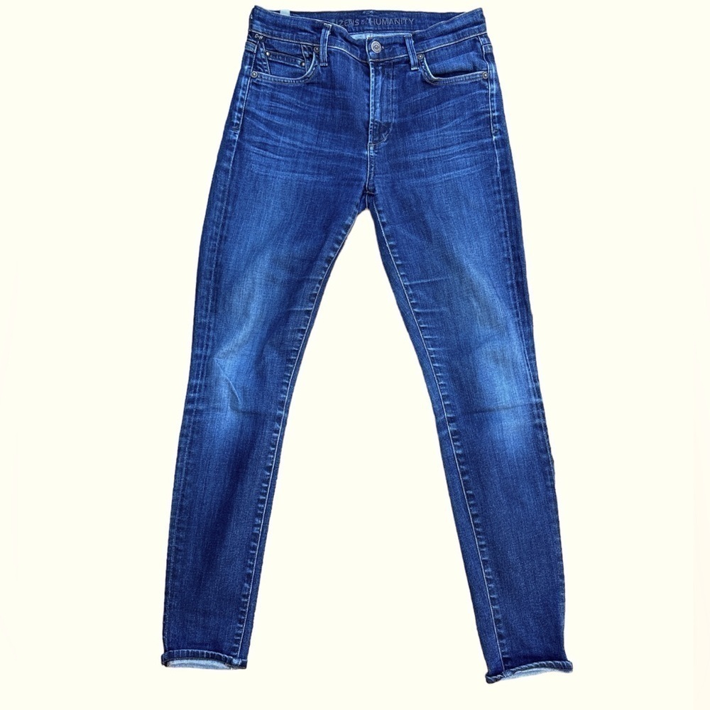 COH jeans size 27 Rocket high rise skinny Icon citizens of humanity dark wash - Picture 4 of 11